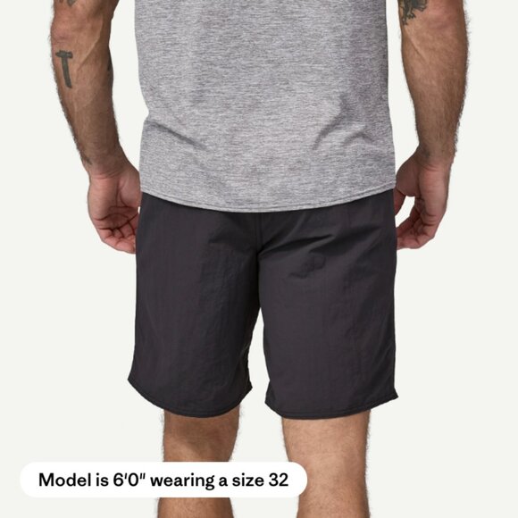 Patagonia Board Shorts Mens 35 Black Wayfarer Swim Trunks Unlined Surf Beachwear - Picture 2 of 10